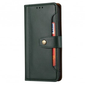 Funda de tarjeta frontal con efecto cuero y colgante para el iPhone XR