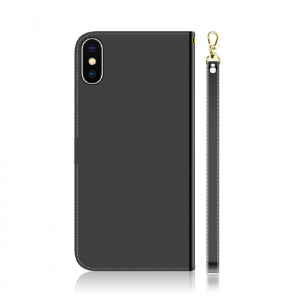 Funda de polipiel para iPhone XS Espejo