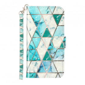 Funda iPhone X / XS Marble Light Spots con colgante