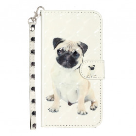 Funda iPhone X / XS Dog Light Spots con colgante