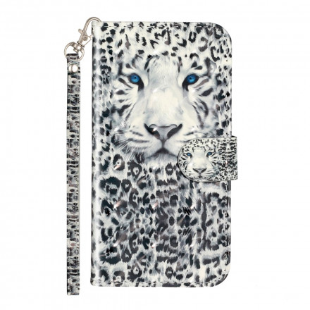 Funda iPhone X / XS Tiger Light Spots con colgante