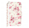 Funda iPhone X / XS Flores Manchas de Luz con Colgante