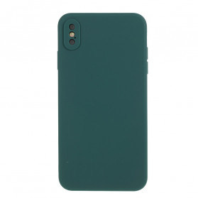 Funda de silicona rígida mate para iPhone X / XS