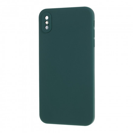 Funda de silicona rígida mate para iPhone X / XS