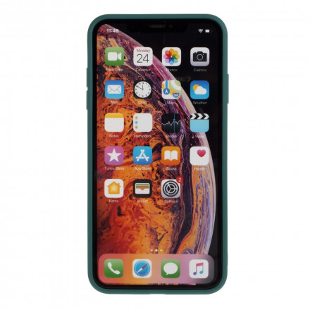 Funda de silicona rígida mate para iPhone X / XS