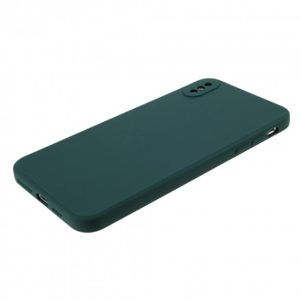 Funda de silicona rígida mate para iPhone X / XS