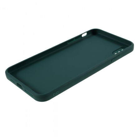 Funda de silicona rígida mate para iPhone X / XS