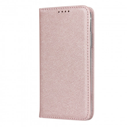 Funda abatible estilo iPhone XS Max de cuero suave con colgante