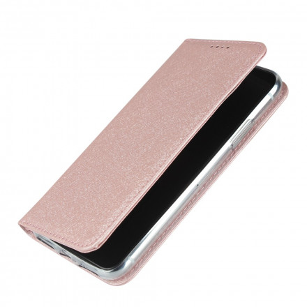 Funda abatible estilo iPhone XS Max de cuero suave con colgante