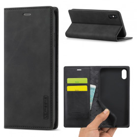 Flip Cover iPhone XS Max LC.IMEEKE Efecto Cuero