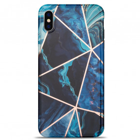 Funda de mármol geométrica para el iPhone XS Max