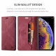 Funda Flip Cover iPhone XS Max Efecto Cuero Tecnología RFID