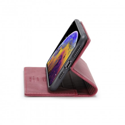 Funda Flip Cover iPhone XS Max Efecto Cuero Tecnología RFID