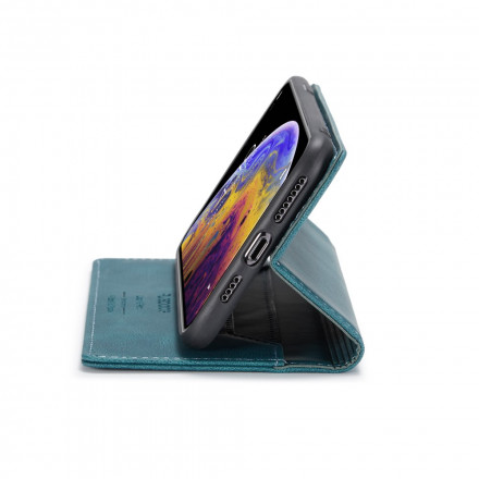 Funda Flip Cover iPhone XS Max Efecto Cuero Tecnología RFID