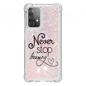 Funda Samsung Galaxy A52 4G / A52 5G Never Stop Dreaming Glitter