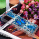 Samsung Galaxy A52 4G / A52 5G Funda Mariposas Azul Brillo