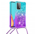 Funda Samsung Galaxy A52 4G / A52 5G / A52s 5G con purpurina y cordón