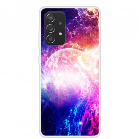 Funda de silicona Samsung Galaxy A52 4G / A52 5G Planetas en llamas