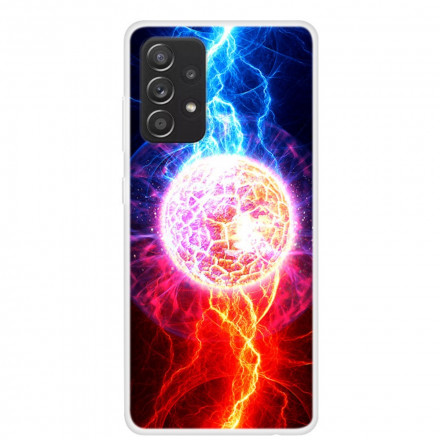 Funda de silicona Samsung Galaxy A52 4G / A52 5G Planetas en llamas