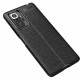 Funda de piel Xiaomi Redmi Note 10 Pro efecto lichi doble línea