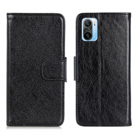 Funda Poco F3 de cuero napa dividido