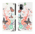 Funda Xiaomi Redmi Note 10 / Note 10s Mariposas y Flores