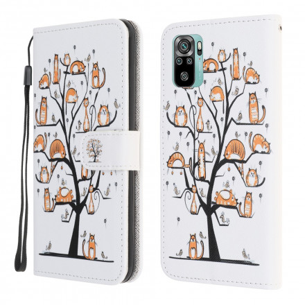 Funda con colgante para el Xiaomi Redmi Note 10 / Note 10s Funky Cats