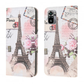 Xiaomi Redmi Note 10 / Note 10s Retro Eiffel Tower Funda