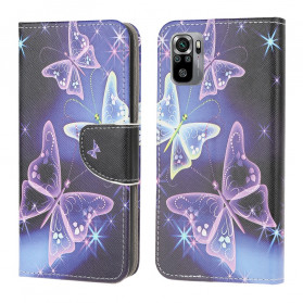 Funda de mariposas Xiaomi Redmi Note 10 / Note 10s