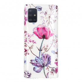 Funda Samsung Galaxy A71 5G Flores jaspeadas