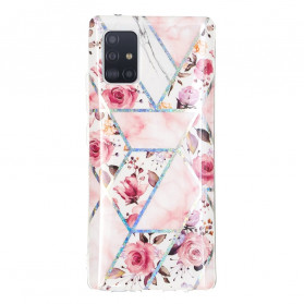 Funda Samsung Galaxy A71 5G Flores jaspeadas