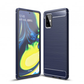 Funda de fibra de carbono cepillada para Samsung Galaxy A71 5G