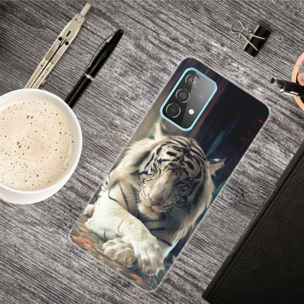 Funda flexible de tigre para el Samsung Galaxy A32 4G