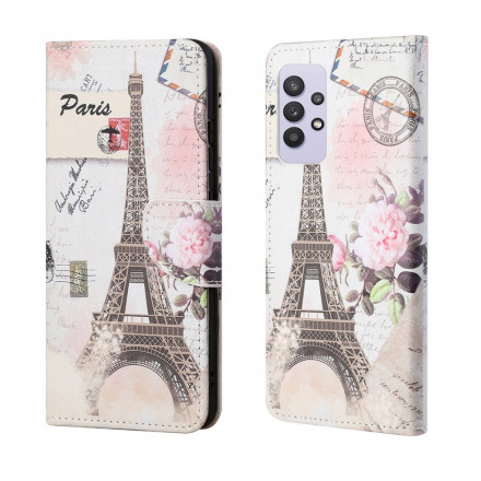 Samsung Galaxy A32 4G Funda Retro Torre Eiffel