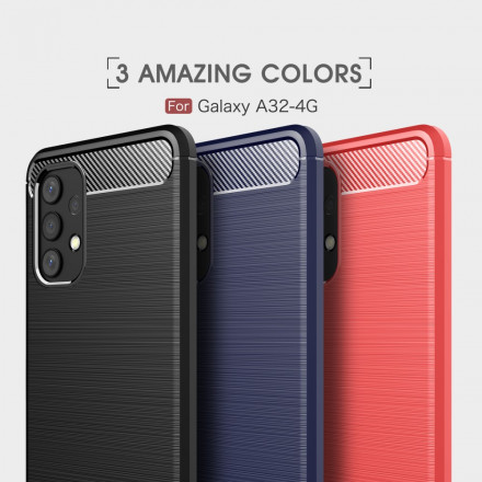 Funda de fibra de carbono cepillada para Samsung Galaxy A32 4G