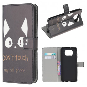 Funda para el Xiaomi Poco X3 Don't Touch My Cell Phone