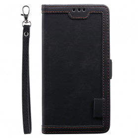 Funda Samsung Galaxy A71 5G de piel sintética bicolor con contornos reforzados