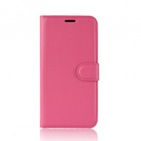 Funda de piel Samsung Galaxy A71 5G Efecto Litchi Clásico