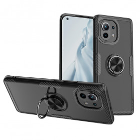 Anillo de metal de la funda de fibra de carbono del Xiaomi Mi 11