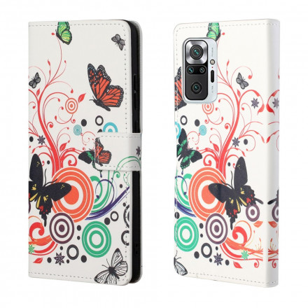 Funda Xiaomi Redmi Note 10 Pro Mariposas y Flores