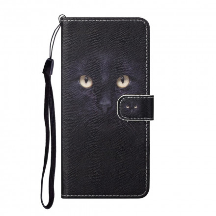 Xiaomi Redmi Note 10 Pro Funda con colgante negra de ojo de gato