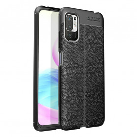 Xiaomi Redmi Note 10 5G Funda de piel efecto lichi doble línea