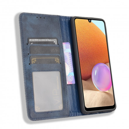 Funda abatible Samsung Galaxy A32 4G Efecto Cuero Estilo Vintage