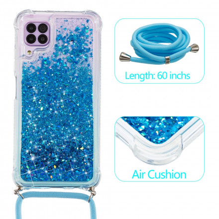 Funda de purpurina para el Samsung Galaxy A12 con cordón Funda de purpurina para el Samsung Galaxy A12 con cordón