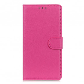 Funda de cuero Samsung Galaxy M11 Lichi tradicional