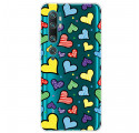 Xiaomi Mi Note 10 / Note 10 Pro Funda Corazones multicolor