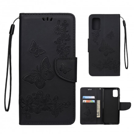 Poco M3 Butterflies Only Funda with Strap