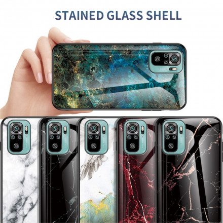 Xiaomi Redmi Note 10 / Note 10s Funda de cristal templado Marble Colors