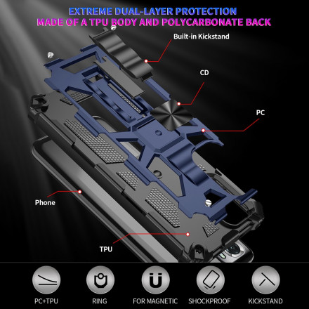 Xiaomi Redmi Note 10 / Note 10s Funda desmontable con soporte extraíble Xiaomi Redmi Note 10 / Note 10s Funda desmontable con soporte extraíble