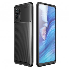 Xiaomi Redmi Note 10 / Note 10s Funda blanda con textura de fibra de carbono